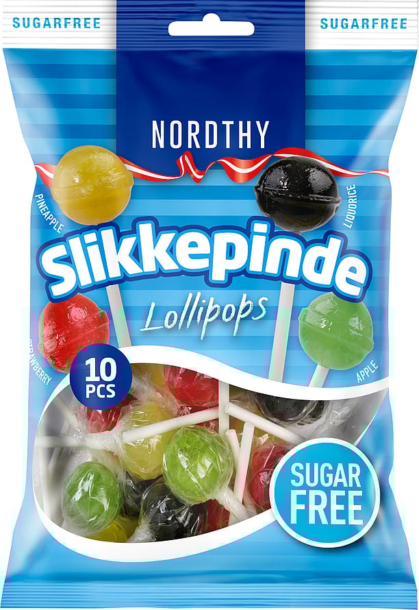 Nordthy Sukkerfri Slikkepinde 100 g