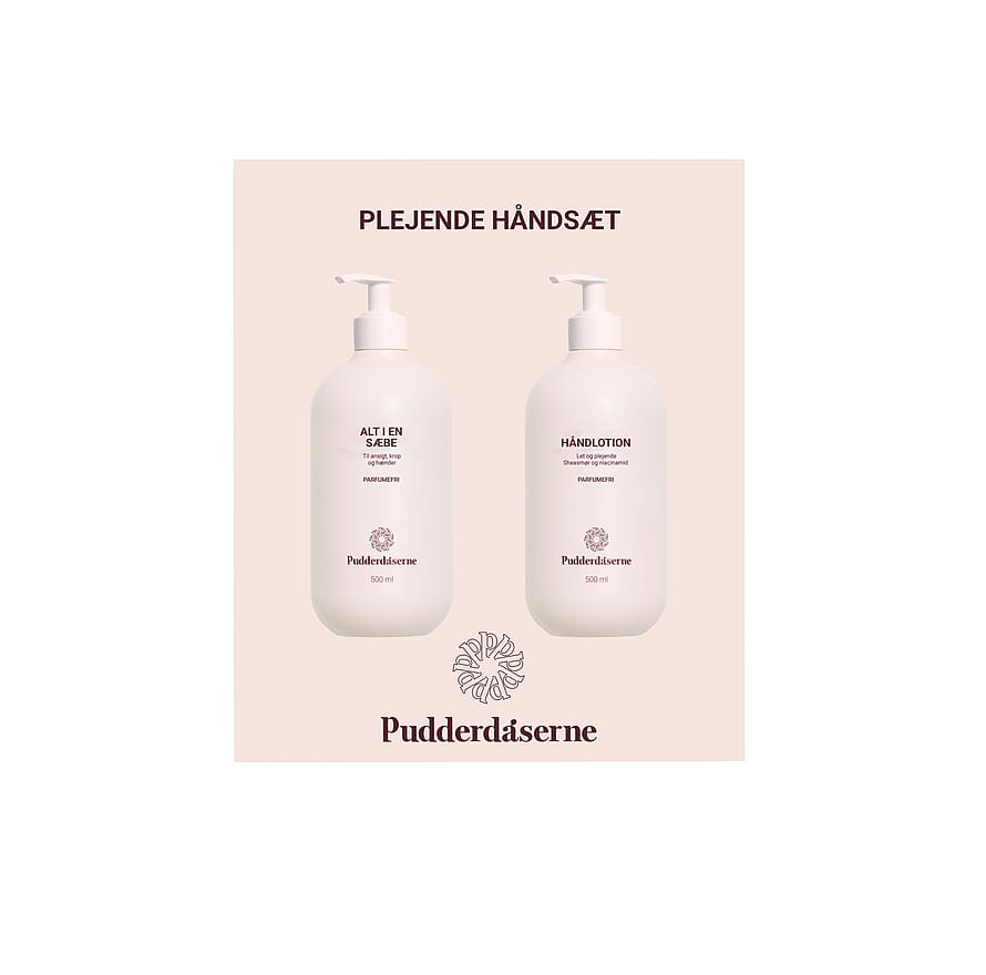 Pudderdåserne Plejende Håndsæt 1000 ml