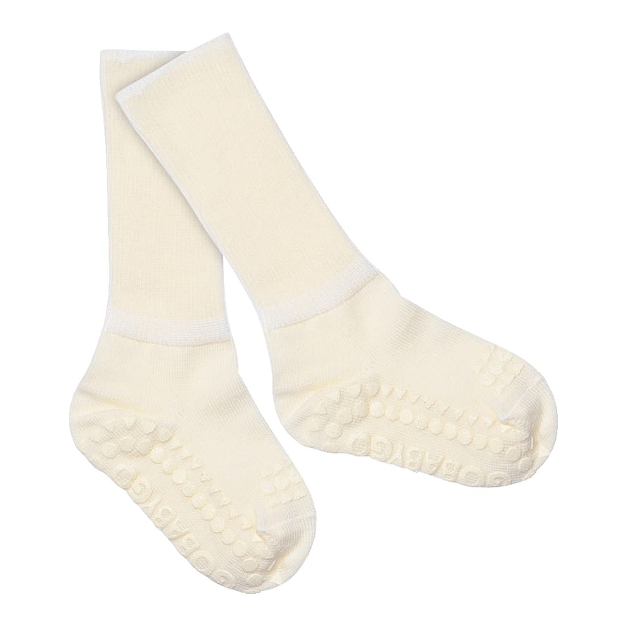 GoBabyGo Kravle Strømpe Merino Uld Snow Flake 23-26