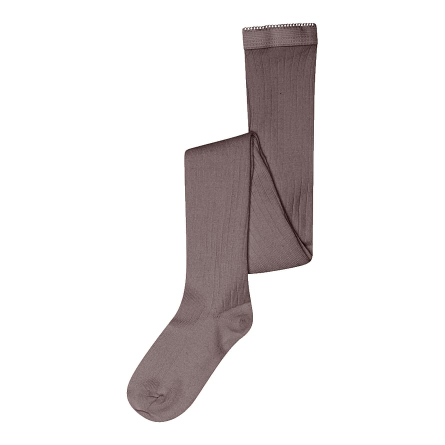 MPkids Wool Rib Tights Dark Purple Dove 100