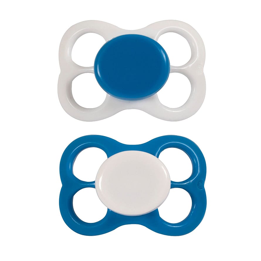 Barnets Favorit 2 pak Luftsutter Silikone Blå 0-6 mdr.