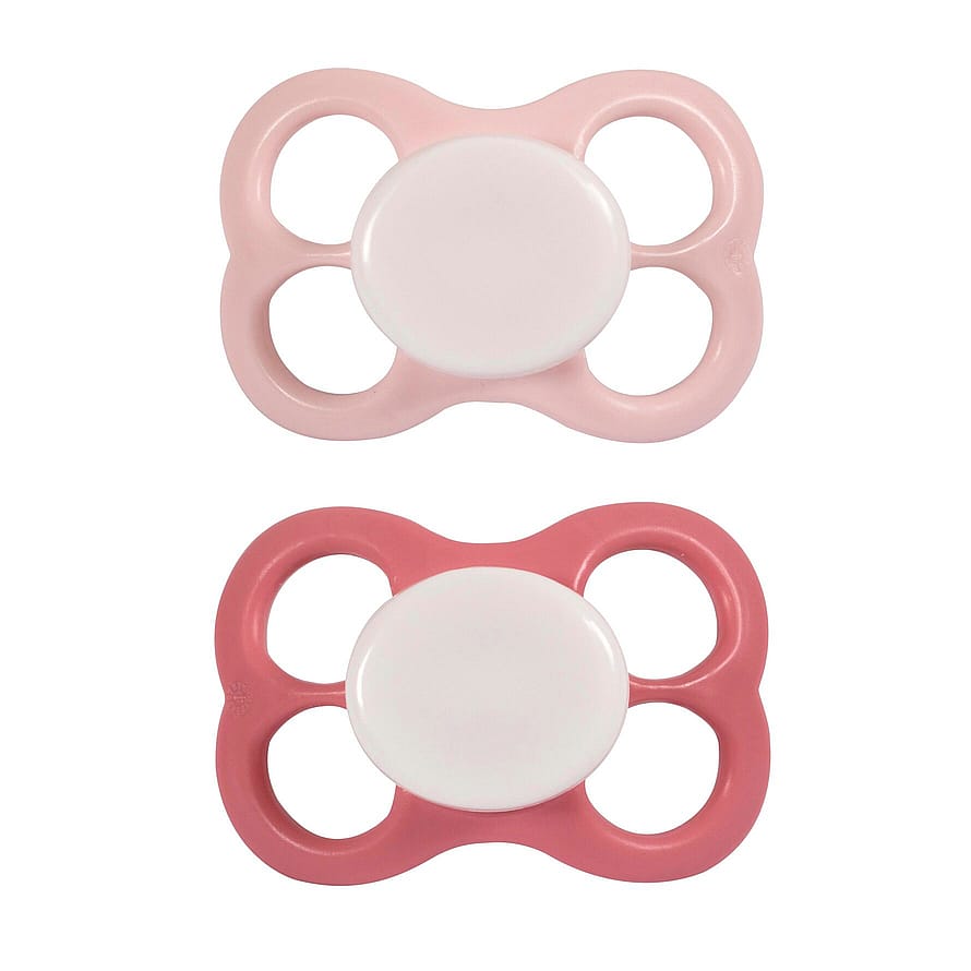 Barnets Favorit 2 pak Luftsutter Silikone Lyserød 6+ mdr.