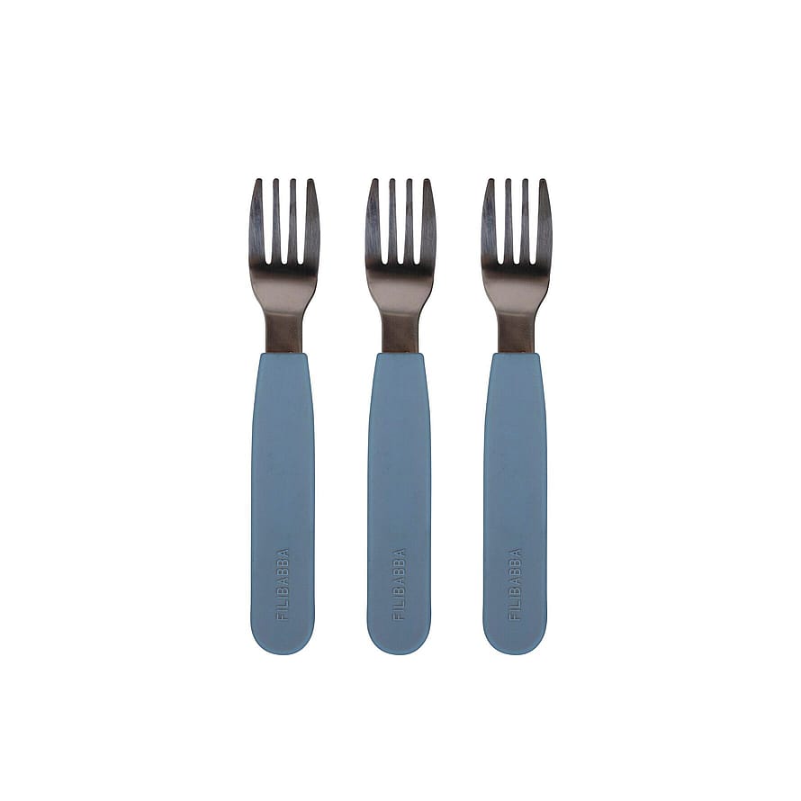 Filibabba Silikone gafler 3-pak Powder blue