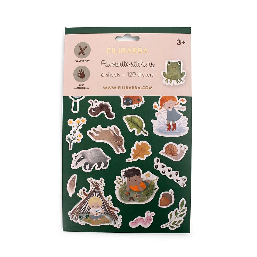 Filibabba Mine Yndlingsklistermærker Skovens Dyr