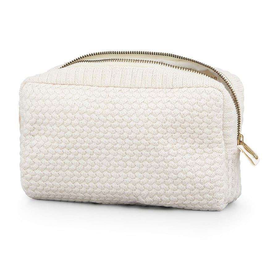 Cam Cam Copenhagen Knitted Toiletry Bag P91 Off-White / Capri