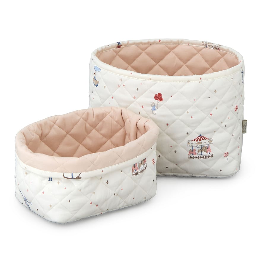 Cam Cam Copenhagen Quilted Storage Basket, Set of Two P98 Carousel