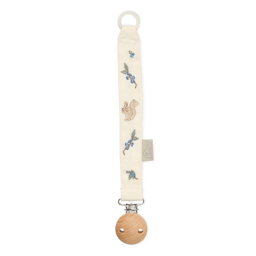 Cam Cam Copenhagen Embroidered Pacifier Holder P99 Blueberries
