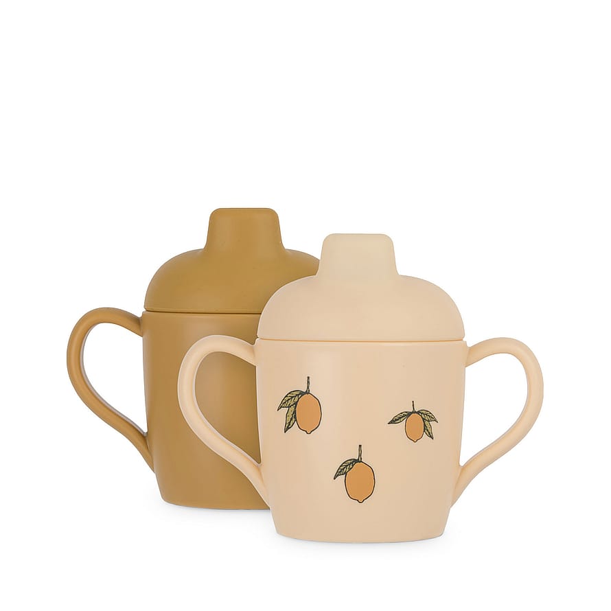 Konges Sløjd Drikkekop m. tud 2-pak Lemon