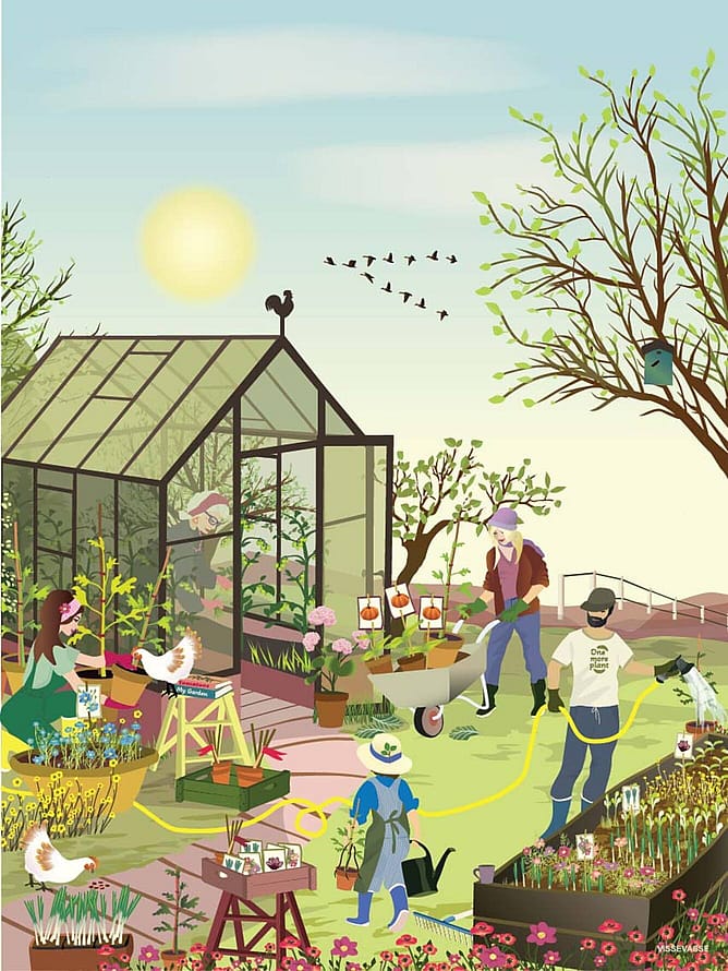 ViSSEVASSE Plakat Spring Feeling 30x40 cm