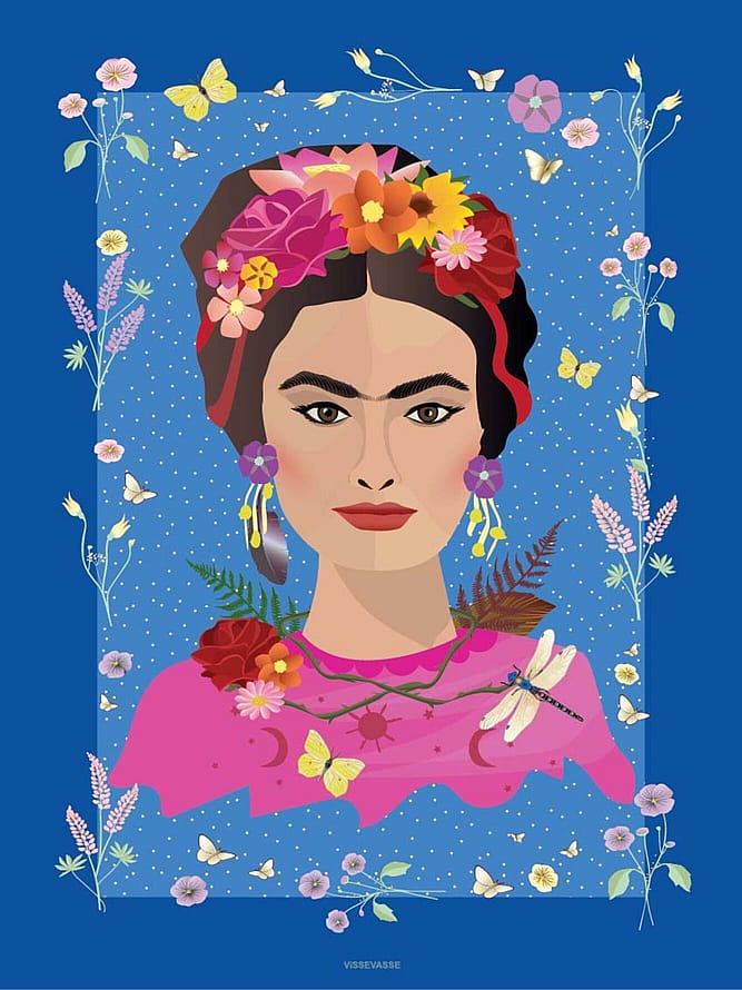 ViSSEVASSE Plakat Frida Kahlo 50x70 cm