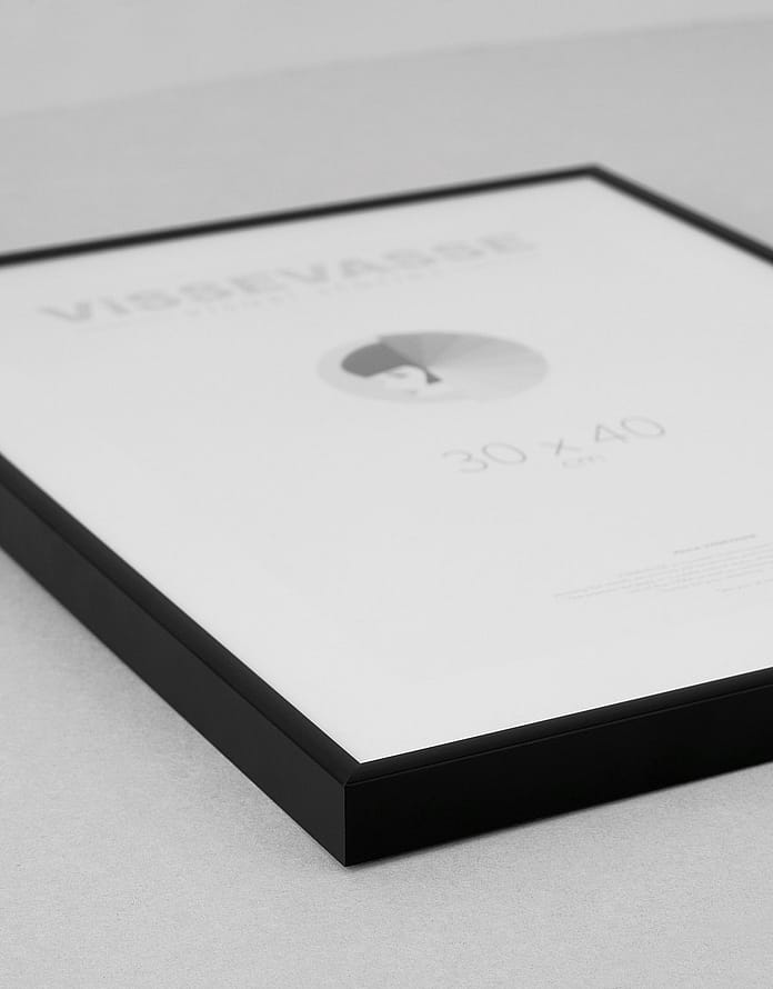 ViSSEVASSE Billedramme Alu Mat Sort Aluminium 30 x 40 cm