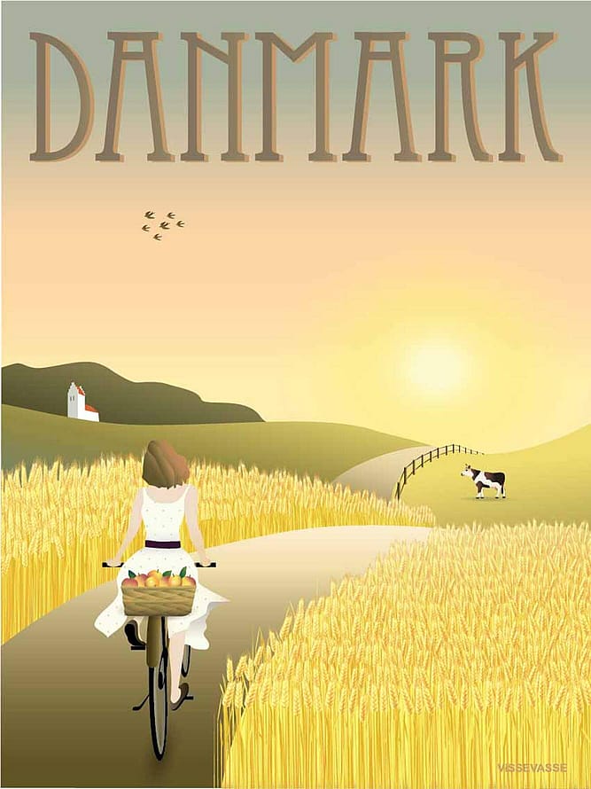 ViSSEVASSE Plakat 'Danmark Markerne' 50 x 70 cm