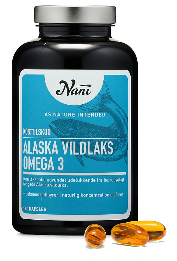 Nani Omega-3 - Alaska Vildlaks 180 kaps.