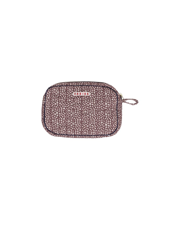 HABIBA Autumn Leaf Makeup Clutch Burgundy