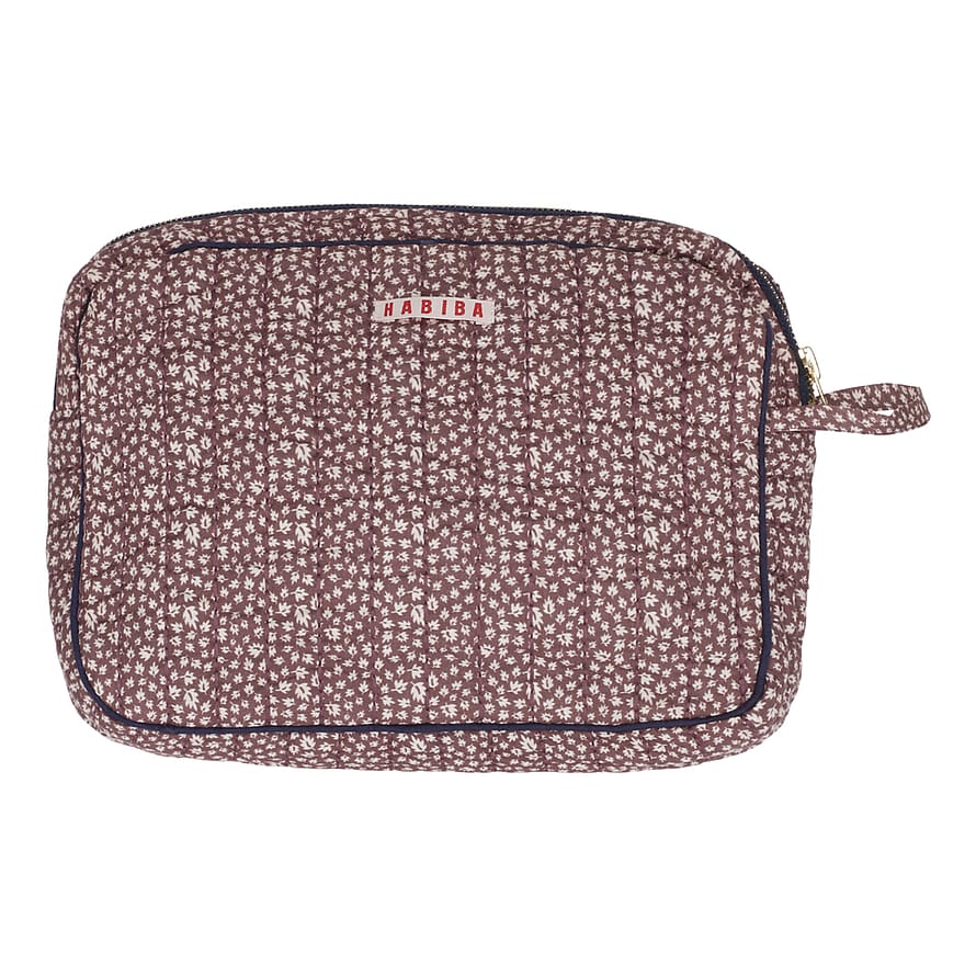 HABIBA Autumn Leaf Toiletry Bag Burgundy