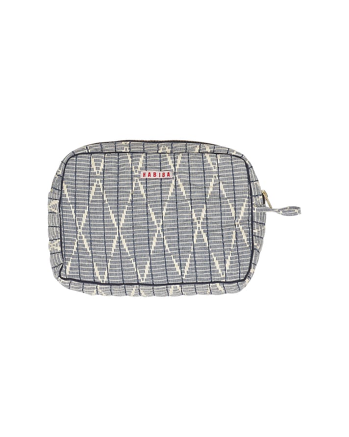 HABIBA Amina Ikat Toiletry Bag Indigo