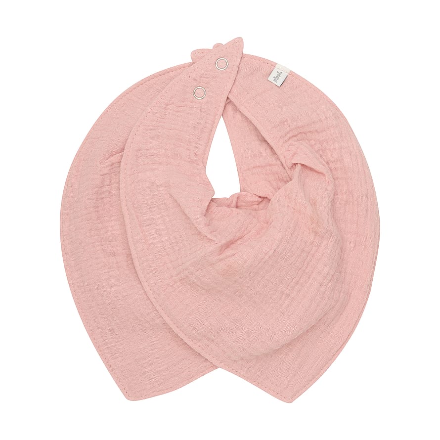 Pippi Bib Muslin 2-pak Rose Tan