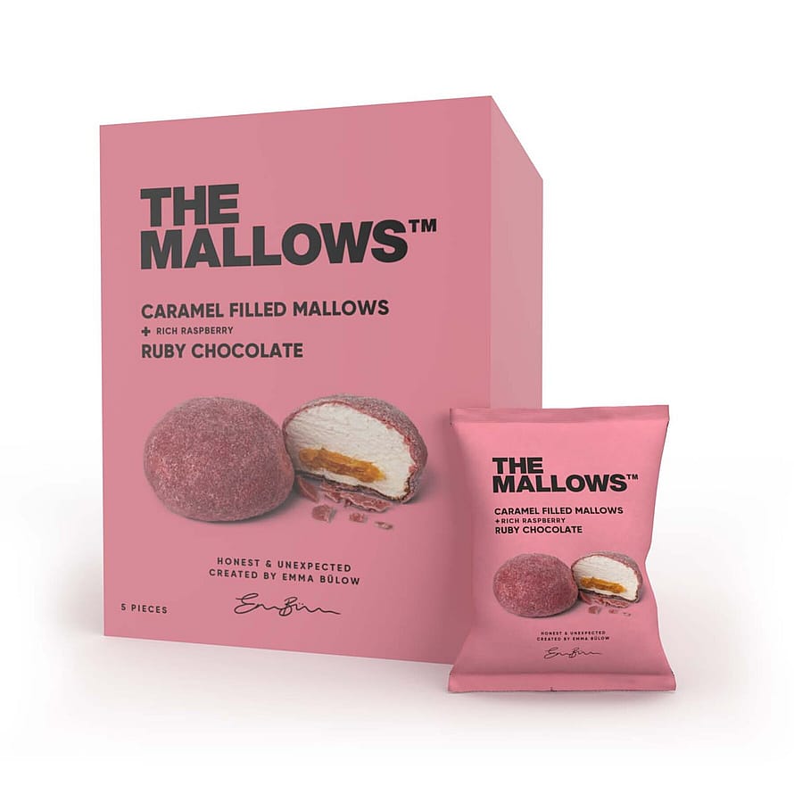 The Mallows Marshmallow Caramel Filled Ruby Chocolate
