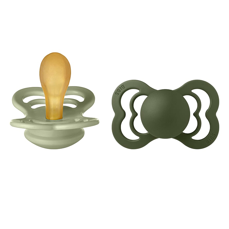 BIBS Supreme Sut Latex 2-pak Sage/ Hunter Green Str. 2