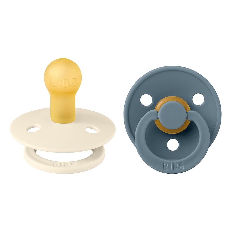 BIBS Colour Sut Latex 2-pak Ivory/ Petrol Str. 1