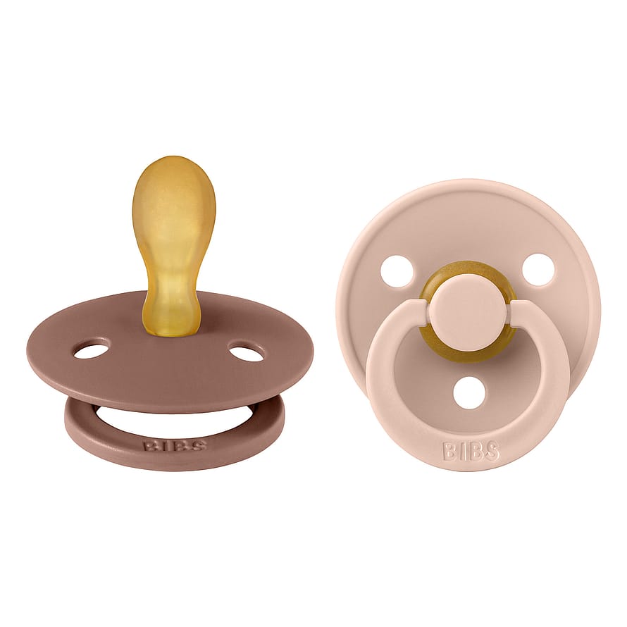 BIBS Colour Sut Latex Flad 2-pak Woodchuck/Blush Str. 2