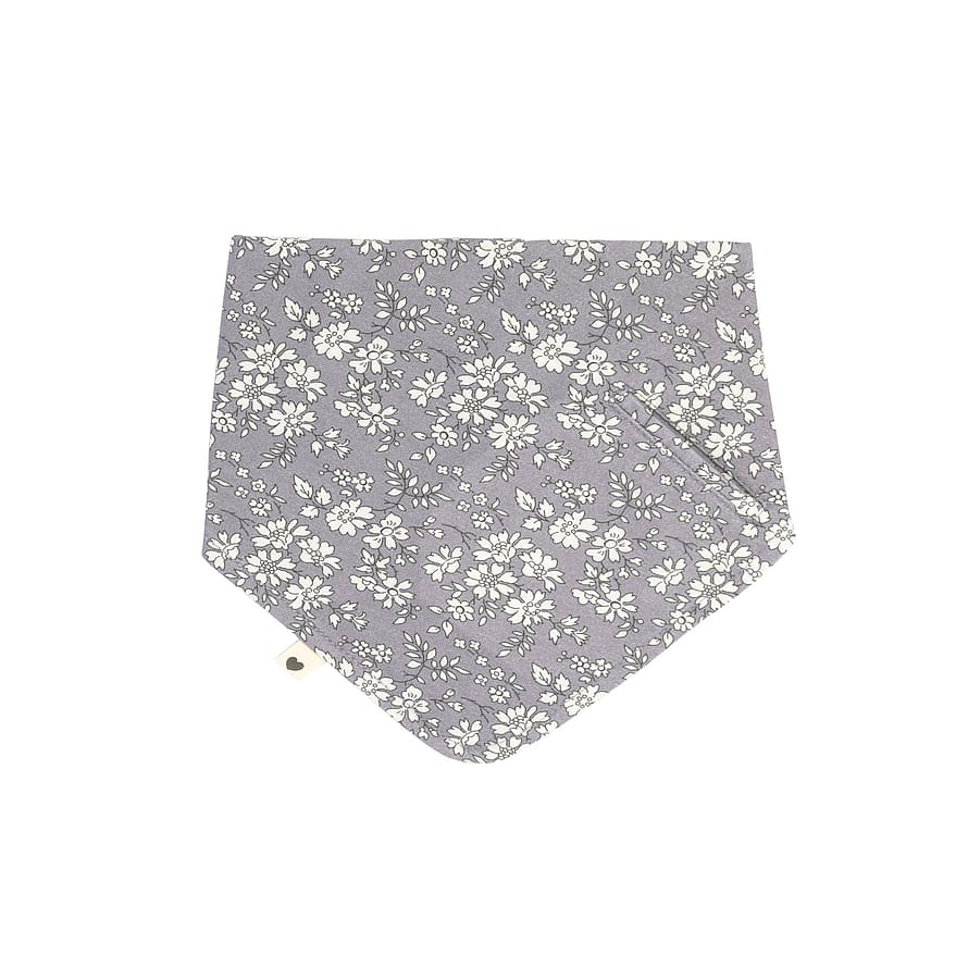 BIBS x Liberty Bandana Bib Eloise Fossil Grey Onesize