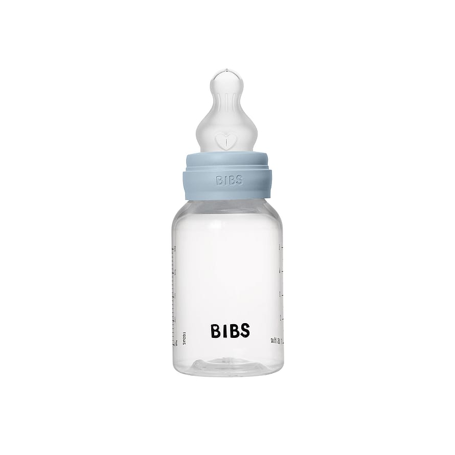 BIBS Sutteflaske Slow Flow Silikone Baby Blue 150 ml