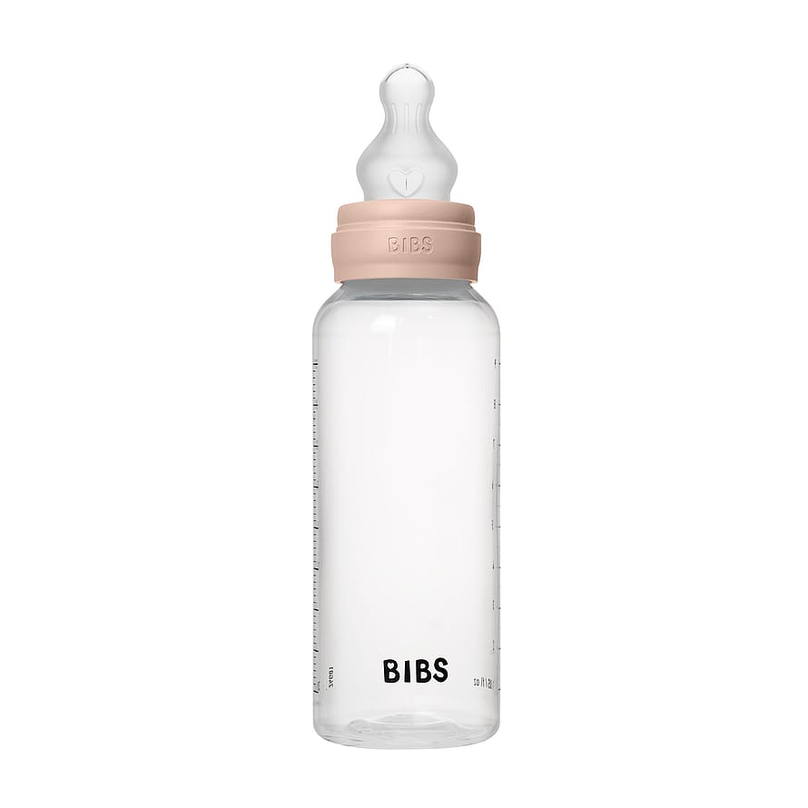 BIBS Sutteflaske Medium Flow Silikone Blush 270 ml