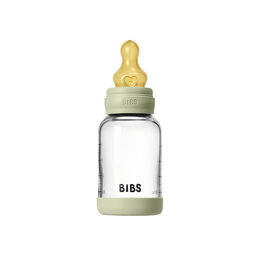 BIBS Gl Baby Bott Round Latex Sage Slow Flow 120 ml