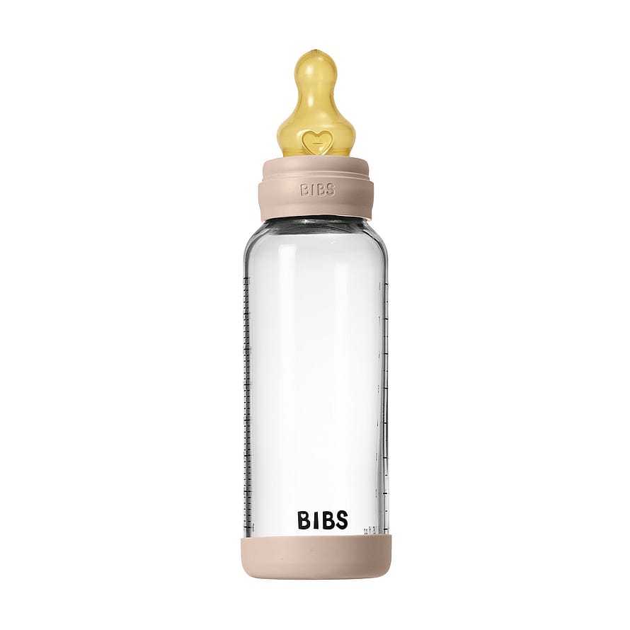 BIBS Gl Baby Bott Round Latex Blush Medium Flow 240 ml