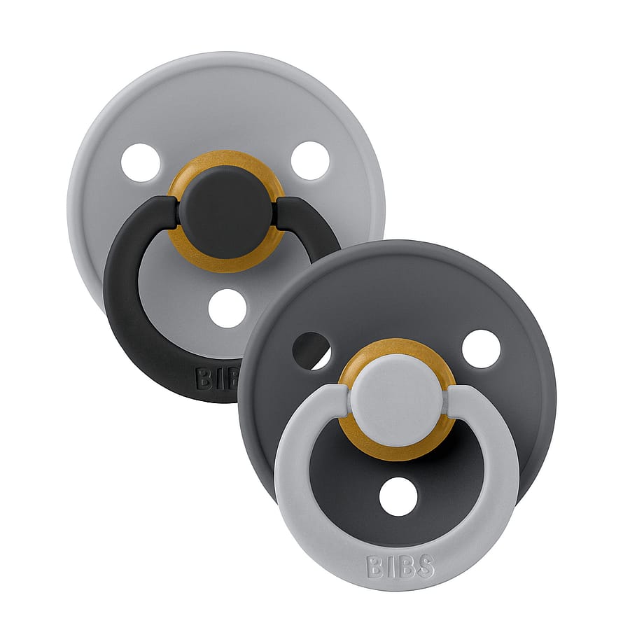 BIBS Pacifier Studio Colour 2 Pack Cloud Iron mix Size 1