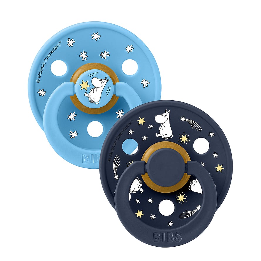 BIBS Colour Round Latex 2 Pack Breeze Mix Size 1