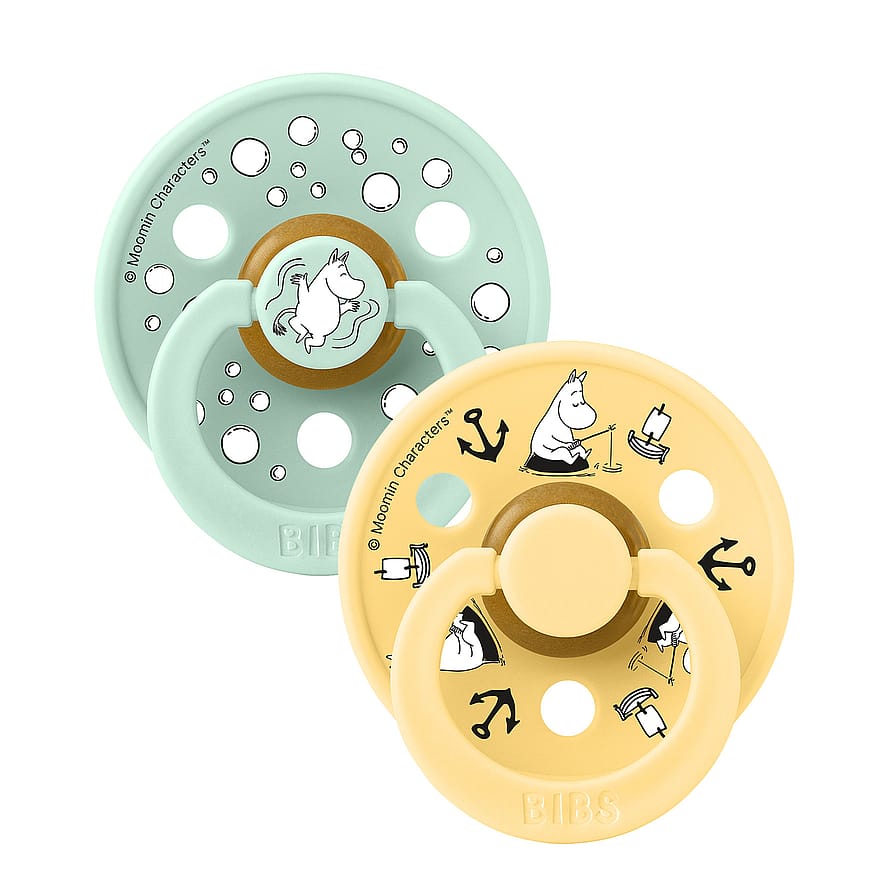 BIBS Colour Round Latex 2 Pack Nordic Mint mix Size 1