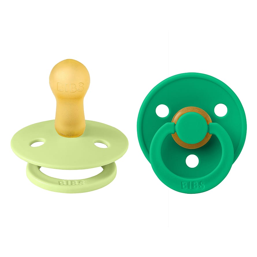 BIBS Pacifier Colour 2-Pak Matcha/Cactus Latex Size 2