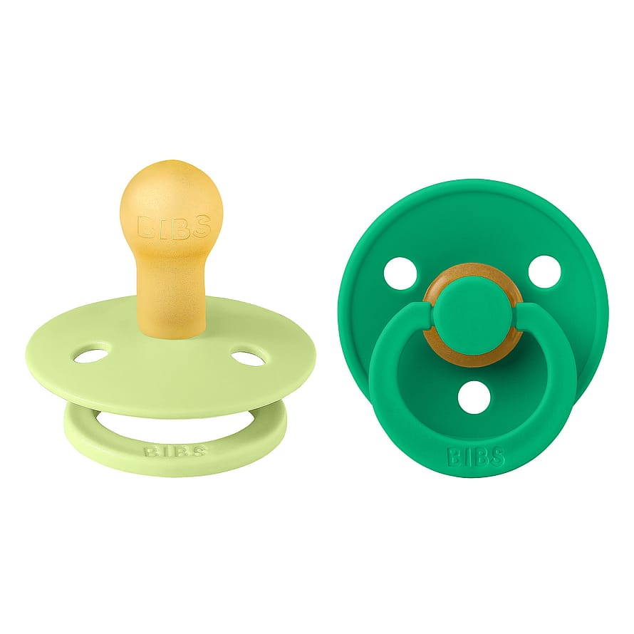 BIBS Pacifier Colour 2-Pak Matcha/Cactus Latex Size 1
