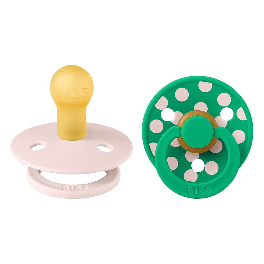 BIBS Pacifier Studio Colour Petal/Cactus 2-Pak Latex Size 1
