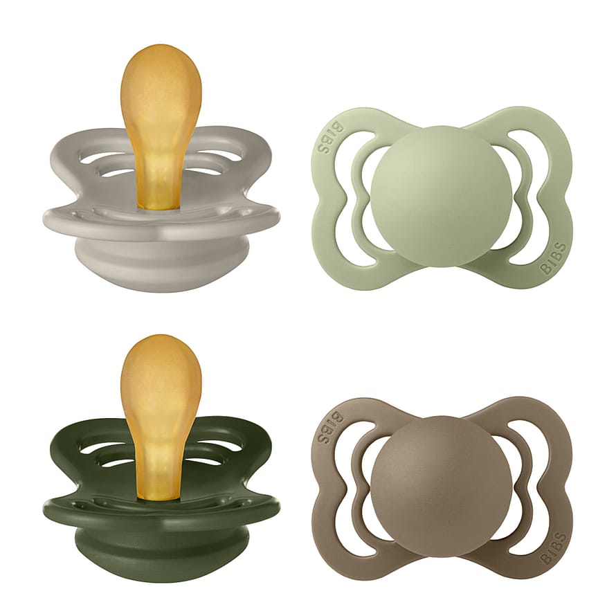 BIBS Supreme Latex Sutter - 4-pak Sand/Sage/Hunter Green/Dark Oak Str. 1