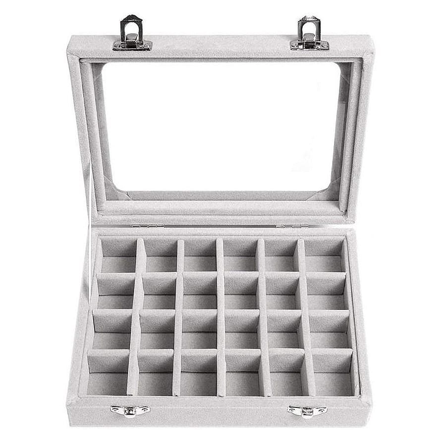 UNIQ Smykkeskrin - Velour Grå