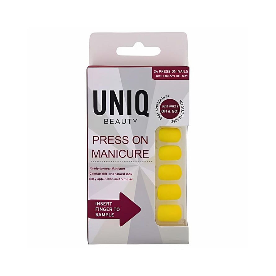 UNIQ Click On / Press On Negle 24 stk. Sunshine