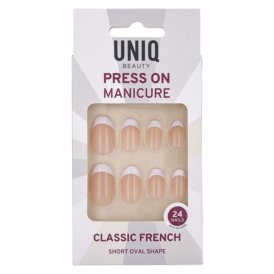 UNIQ Kunstige Negle med Lim Classic French