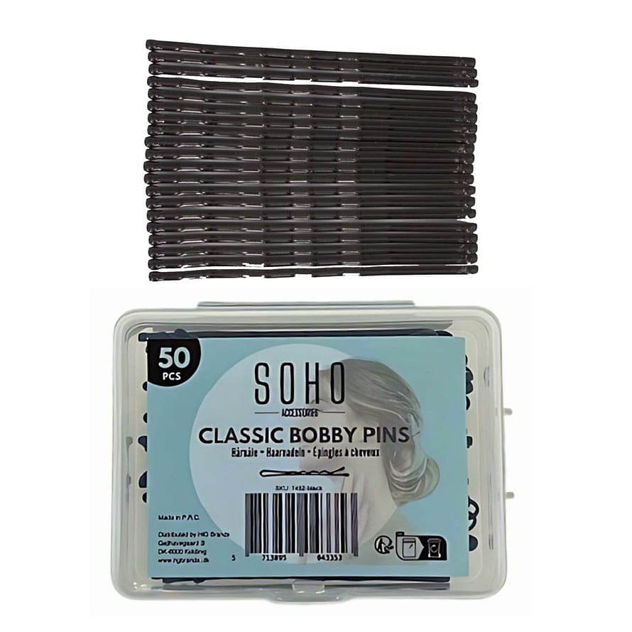 SOHO Hårnåle Classic Black 50 stk