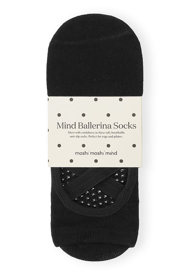 moshi moshi mind Mind Ballerina Socks Anti Slip Black 37-39
