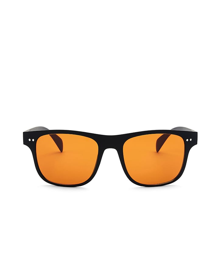 MESSYWEEKEND Letvægtssportssolbriller Black Orange