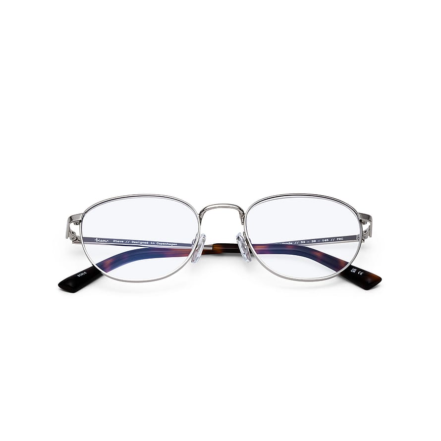 Bisou Steve Læsebrille Silver 0,0