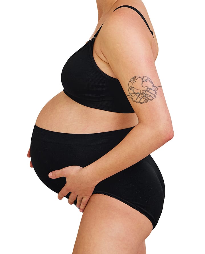 Carriwell Sømløs Graviditetstrusse med støtte Sort S
