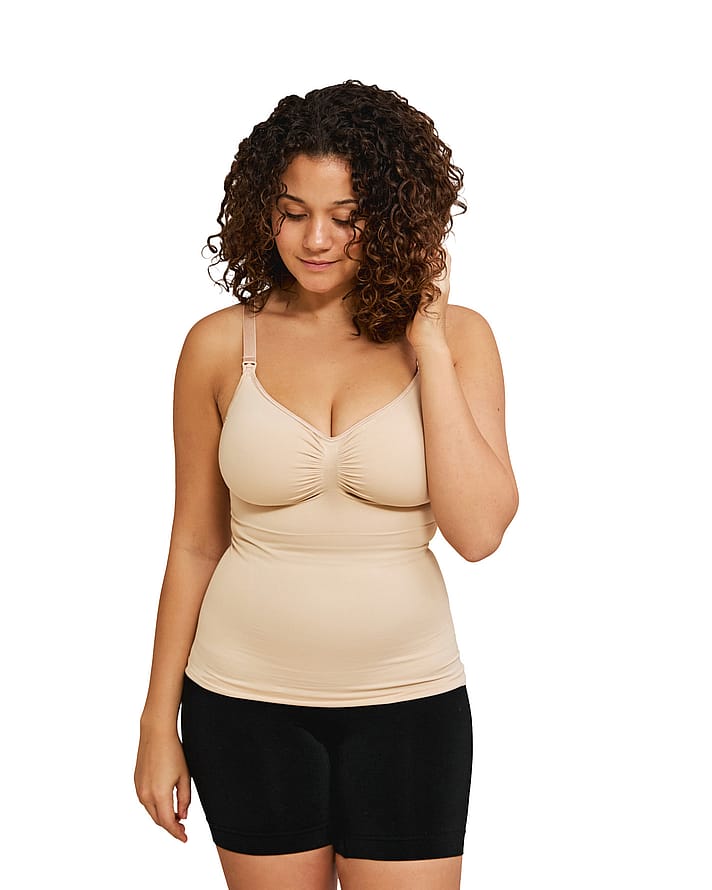 Carriwell Sømløs Ammetop med Shapewear Beige S