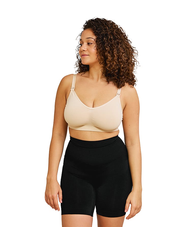 Carriwell Original Graviditets og Amme Bh 2-Pak Honey / Black S/M