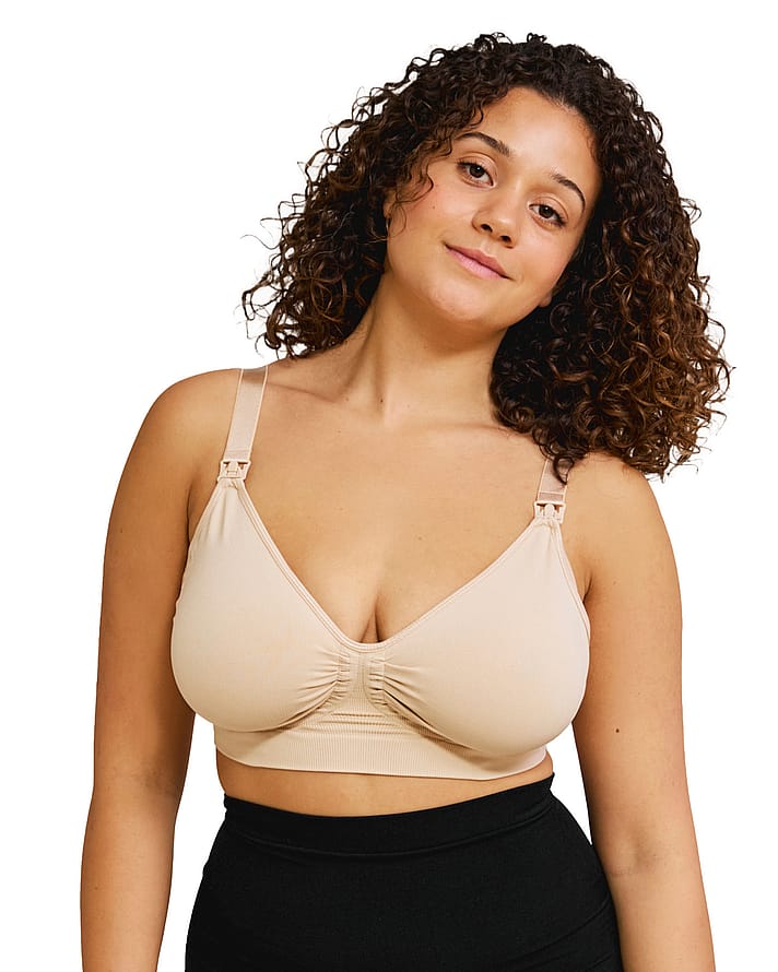 Carriwell Graviditets- og Amme-BH med gel-support Beige M