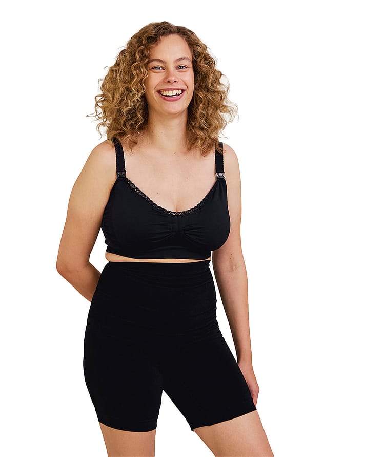 Carriwell Graviditets- Og Amme-BH med vatteret indlæg og gel-support Sort M