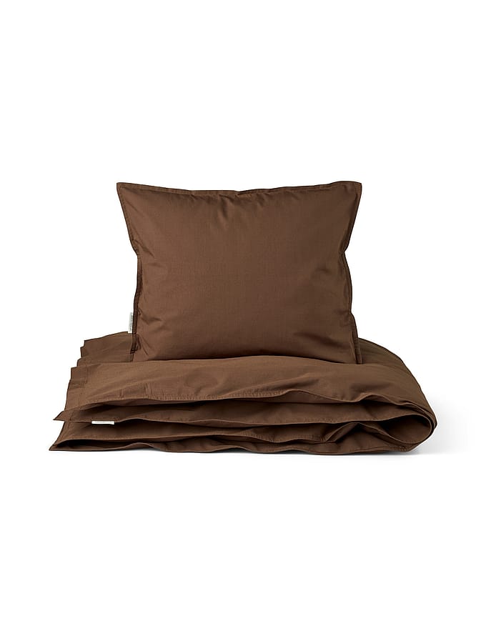 Studio Feder Sengesæt Percale Bark 140x200cm/60x63cm